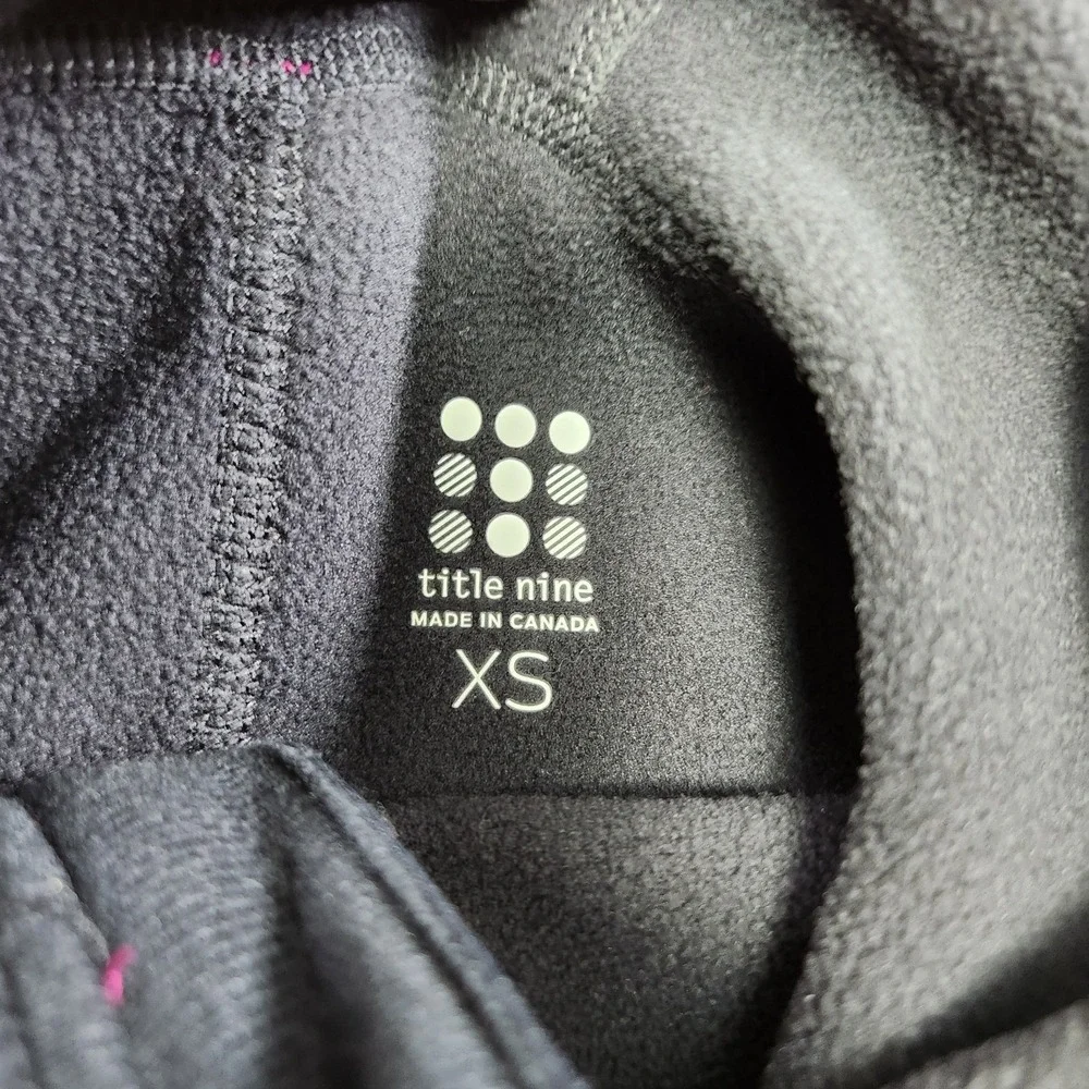 Title Nine Jacket Women XS Full Zip Heather Gray Fleece Golf Hoodie Performance‎